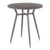 Clara - Industrial Round Dinette Table - Espresso - Image 3