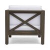 Brava - Modern Club Chair With Water Resistant Cushions - Gray / White - Image 10