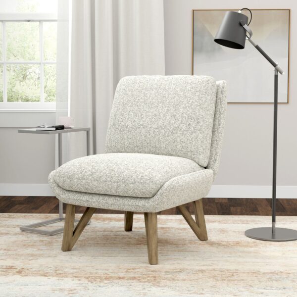 Emerse - Armless Accent Chair - White