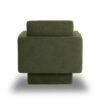 360° Modern Swivel Accent Chair Round Armchair, Thick Padded Single Lounge Sofa Upholstered Comfy - Green - Image 6
