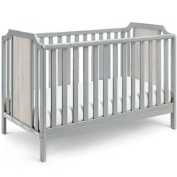 Brees Island - 3 In 1 Convertible Crib - Gray / Graystone