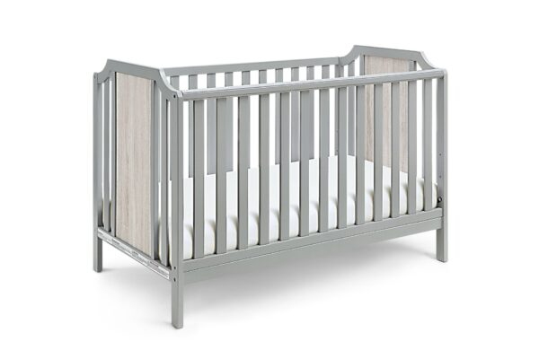 Brees Island - 3 In 1 Convertible Crib - Gray / Graystone