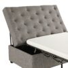 Convertible Ottoman Sleeper With Memory Mattress - Gray - Gray - Image 18