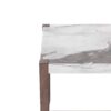 Counter Height Bar Table, Faux Marble Dining Table For Kitchen, Living Room, Or Balcony - White - Image 11