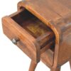 Extra Mini Curved Nightstand - Chestnut - Image 2