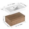 Wall Mounted Bathroom Vanity With Resin Sink And Soft Close Drawer In Imitative - Imitative Oak - Image 3
