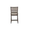 Counter Side Dining Stool With Ladder Back (Set of 2) - Gray - Image 4