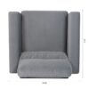 1 Seater Sofa - Gray - Image 7