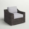 Patio Chair With Cushion - Espresso - Image 3