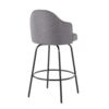 Ahoy - Contemporary Fixed Height Counter Stool (Set of 2) - Black / Gray - Image 4