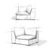 Jasmine - Corner Sofa Module - Gray - Image 3