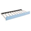 Upholstered Daybed Sofa Bed Twin Size With Trundle Bed And Slat - Light Blue - Image 9