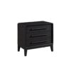 3 Drawer Nightstand With USB - Black - Image 3