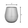Leadingware Acrylic Wine Glasses Set, Unbreakable Bpa Free, 18Oz (Set of 4) - Silver - Image 6