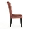 Elegant Velvet Tufted Dining Chair - Blush - Image 10
