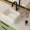 Modern Rectangular Bathroom Vessel Sink Glossy Porcelain Ceramic Vanity Basin Design For Contemporary Bathroom Decor - White - Image 5