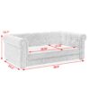 Elegant Rectangle Pet Bed Durable Elevated Dog Sofa Bed Comfortable Dog Couch Foam - Blue - Image 2