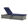 Outdoor Sofa Pe Rattan Furniture Deck Chair - Gray - Image 12