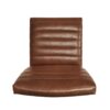 Upholstered Dining Chairs With Rubber Legs (Set of 2) - Cognac Brown - Image 8