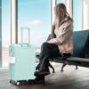 Set 3 Pieces 20" / 24" / 28" Abs Spinner Wheel Luggage, Matching Color, With Combination Lock - Mint Green - Image 2