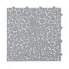 Interlocking Deck Tiles Plastic Waterproof Outdoor All Weather Anti-Slip Bathroom Shower Balcony Porch Strong Weight Capacity Upto 440 Lbs, Pebble Stone Pattern Pack Of 12 - Gray - Image 13
