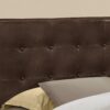 Queen Size, Bed Headboard Only, Upholstered, Transitional - Brown - Image 2