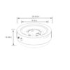 23" Propane Gas Fire Pit Bowl, 40000 Btu Round Steel Fire Pit For Outside Patio Deck Garden Backyard - Gray - Image 3
