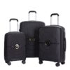 Expandable Hardshell Suitcase Double Spinner Wheels Pp Luggage Sets Lightweight Durable Suitcase With Tsa Lock, 3 Piece Set (20/24/28) - Black - Image 21