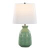 Claudia - Contemporary Lamp (Set of 2) - Sage Green / Polished Nickel / White - Image 3