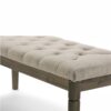 Waverly - Tufted Ottoman Bench - Natural - Image 5
