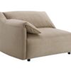 Veata - Suede Sectional Sofa With Right Hand Facing Chaise - Light Brown - Image 6
