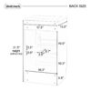 Bathroom Vanity With Sink, Vanity Cabinet With Door Shelf And Adjustable Shelf - Gray - Image 9