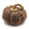 Pumpkin Ornament Decor For Holiday Harvest Festival Fall Festival & Thanksgiving (Set of 3) - Brown - Image 2