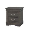 Louis Philippe - 2 Piece Eastern King Bedroom Set - Dark Gray - Image 4
