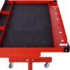Adjustable Tear Down Work Table With Drawer For Garages, Repair Shops, And Diy, Portable, (4) 2.5" Swivel Casters, 220 Pound Capacity, Rubber Corners, Heavy Duty Steel - Red - Image 20