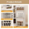 Modern Farmhouse Buffet Cabinet With Hutch Kitchen Storage Sideboard With Drawers & Barn Doors - White - Image 12