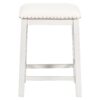 5 Pieces Counter Height Rustic Farmhouse Dining Room Wooden Bar Table Set With 2 Stools And 2 Chairs - White - Image 11