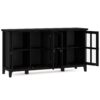 Artisan - Wide 4 Door Storage Cabinet - Black - Image 2