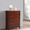 Modern Elegant Transitional Storage Chest - Cherry - Image 7