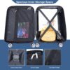 2 Piece Luggage Sets Lightweight Suitcase, Spinner Wheels, (20/14) - Blue - Image 7