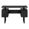 Computer Desk, Home Office, Laptop, Storage, Work, Contemporary, Modern - Black - Image 7