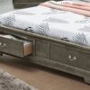 Louis Phillipe - Queen Elegant Storage Bed - Gray - Image 4
