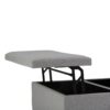 Ellis - Coffee Table Storage Ottoman - Dove Gray - Image 7