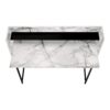 Computer Desk For Home Office, Laptop, Storage Shelves, Contemporary And Modern - White / Black - Image 5