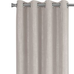 2 Pieces Set, Curtain Panel, Room Darkening, Grommet, Micro Suede, Contemporary & Modern - Ivory
