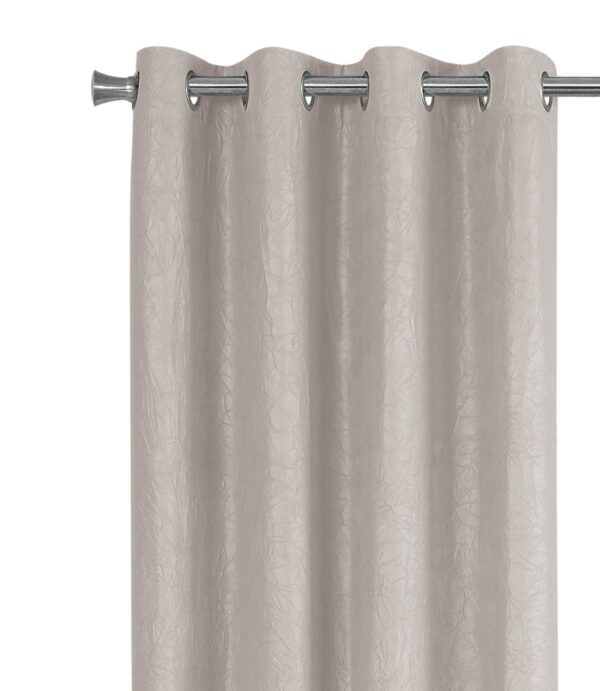 2 Pieces Set, Curtain Panel, Room Darkening, Grommet, Micro Suede, Contemporary & Modern - Ivory