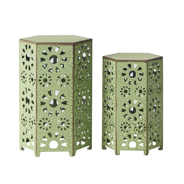 Eliana - Outdoor Side Table, 2 Pieces - Green