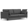 Ava - Mid Century Sofa With Ottoman Set - Dark Gray - Image 2