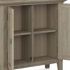 Redmond - Low Storage Cabinet - Distressed Gray - Image 4