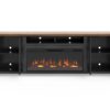 Essex - Fireplace TV Stand Console For TVs Up To 100" - Black, Whiskey - Image 3